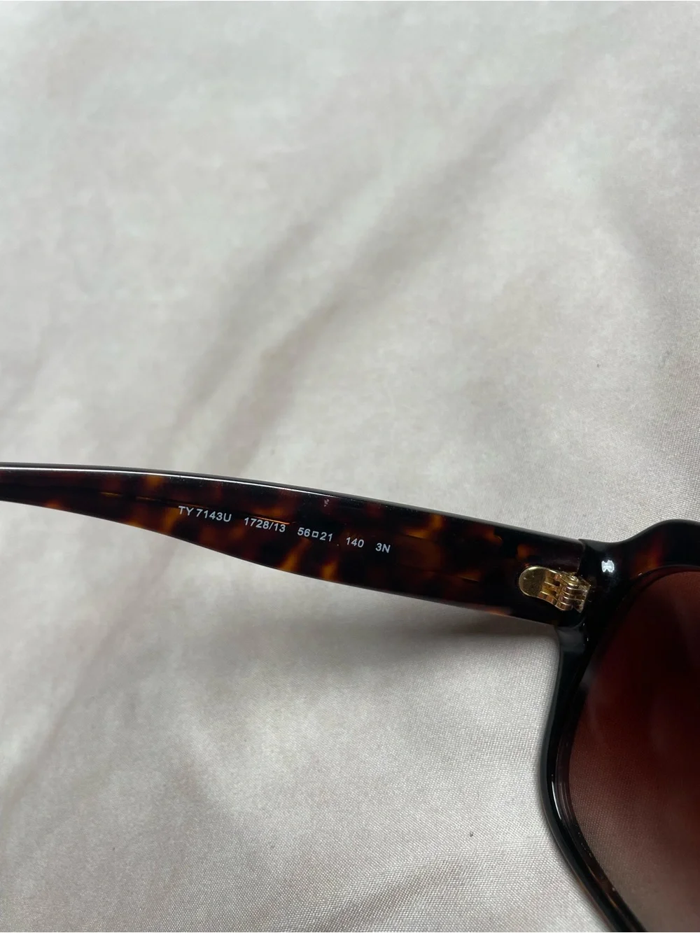 Tory Burch TY7180U 52 Dark Tortoise Brown Gradient Oversized Square Sunglasses